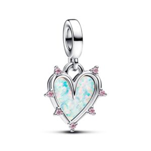 Pandora - Venskabs charm i sølv med opal - 793434c01