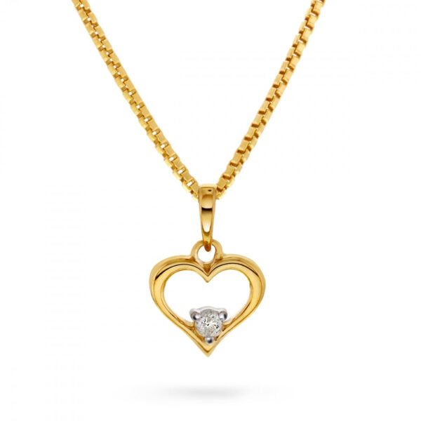 Pia&Per Halskæde - Pia & Per - Min første diamant vedhæng med halskæde - 52042