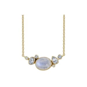 Rabinovich - Blue Moon Collier i forgyldt sølv m. månesten