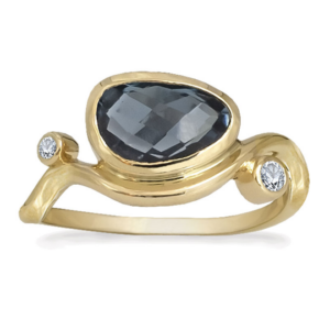 Rabinovich Evening Star Ring i 14 Karat Guld med Topas