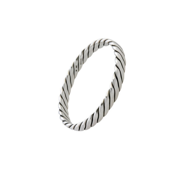 Randers Sølv Armbånd - Snoet armring lavet i sølv - RS33601