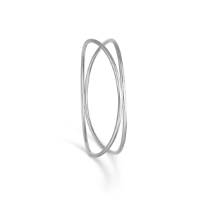 Randers Sølv - Dobbelt buet armring i sterling sølv - 20101