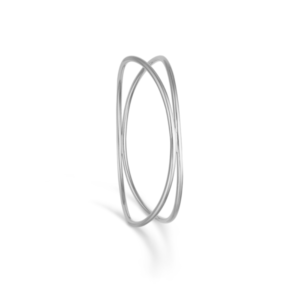Randers Sølv - Dobbelt buet armring i sterling sølv - 20101