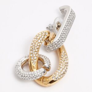 SWAROVSKI Earrings Dextera ear cuff | Set of 3 | White, Mixed metal finish 5615735