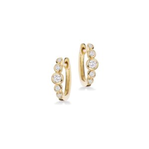 Scrouples - 14 karat creoler med diamanter - 124325
