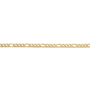 Scrouples - Force figaro armbånd i guldbelagt stål - 03851a