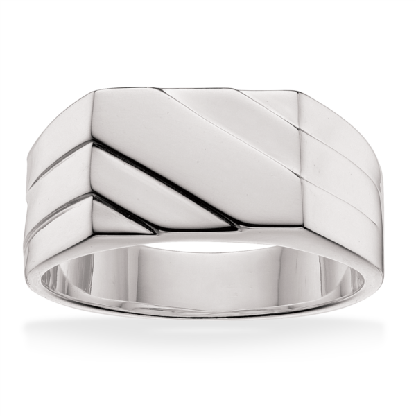 Scrouples - Sølv herre ring med mønster - 791432