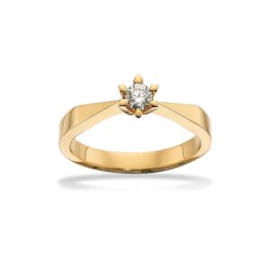 Scrouples - Victoria ring i 14kt. guld m. 0,15ct. TW/SI