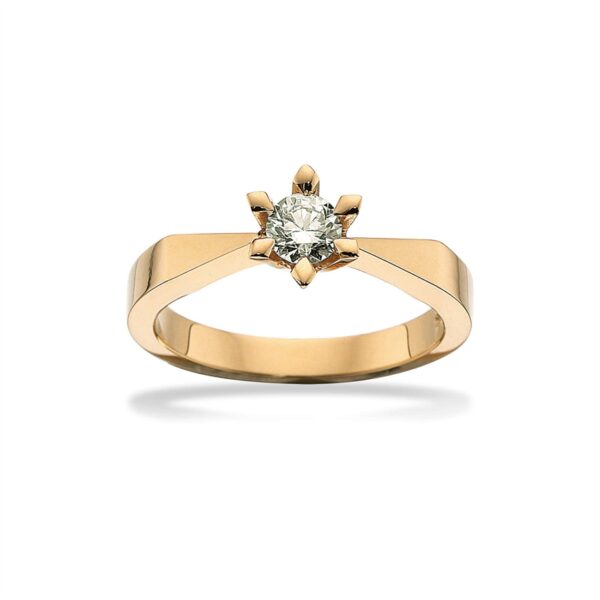 Scrouples - Victoria ring i 14kt. guld m. 0,40ct. TW/SI