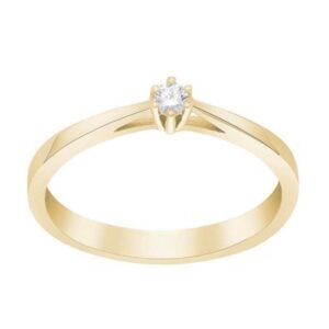 Siersbøl - Afrodite ring i 14kt. guld m. 0,05ct. diamant
