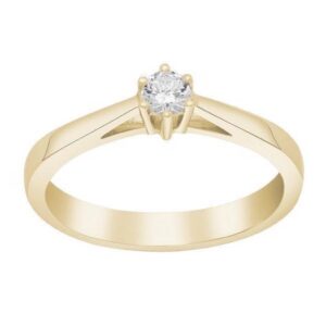 Siersbøl - Afrodite ring i 14kt. guld m. 0,15ct. diamant
