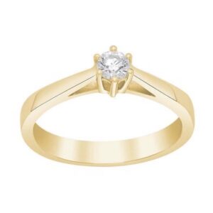 Siersbøl - Afrodite ring i 14kt. guld m. 0,20ct. diamant
