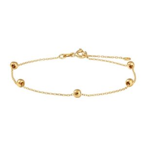 Siersbøl - Armbånd i 8kt. guld m. guldkugler