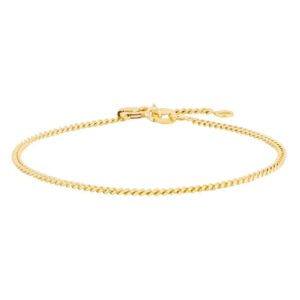 Siersbøl - Flad panser armbånd i 9kt. guld**