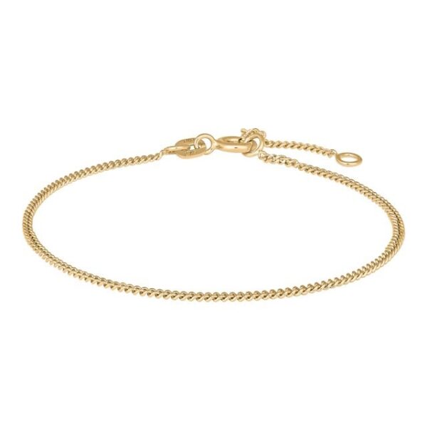 Siersbøl - Fladt panser armbånd i 8kt. guld