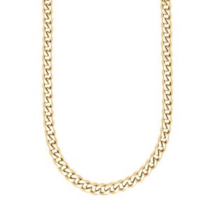 Son of Noa Herre halskæde i blank IP-Gold stål 60 cm.