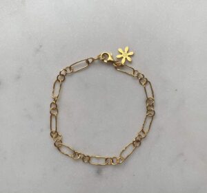 Susanne Friis Bjørner Armbånd - SFB - Forgyldt armbånd hamret Figaro - 1918-2-21