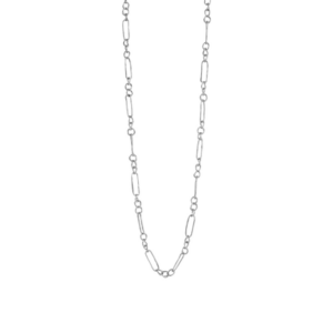 Susanne Friis Bjørner Halskæde - SFB - Halskæde i sterling sølv med rustikt Figaro mønster - 1918-1-45