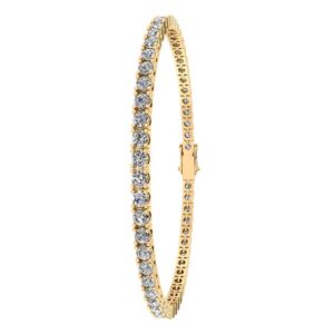 Tennis 14 Karat Guld Armbånd fra Henrik Ørsnes Design med Brillanter 5,60 Carat W/SI