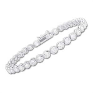 Tennis armbånd i Sølv med Zirkonia - 21 cm