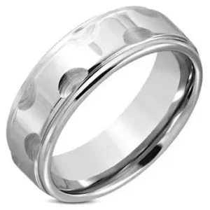 Tungstenring med kant