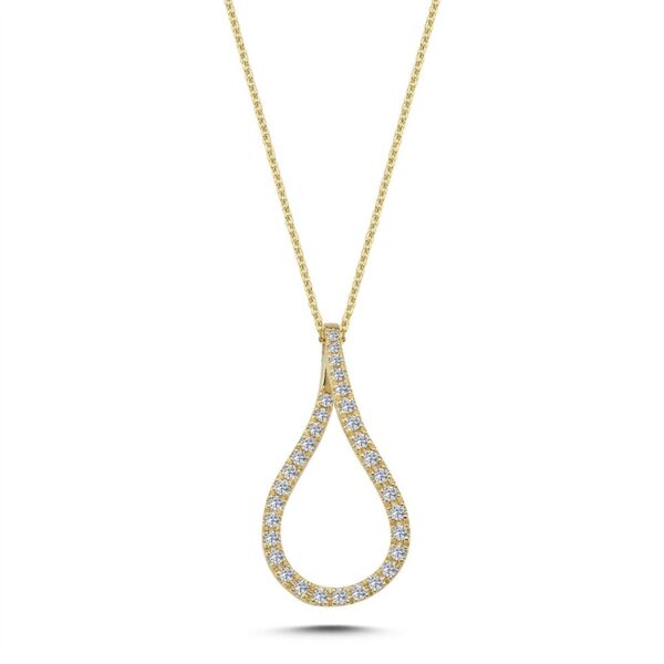 Valentina - Diamant vedhæng i 14 kt guld med i alt fra 0,60 ct