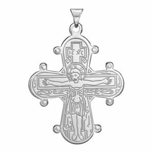 Vedhæng i Sølv med Dagmarkors - 29 x 25 mm