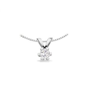 Vida vedhæng 8 kt. hvidguld med brilliant 0,15 ct.
