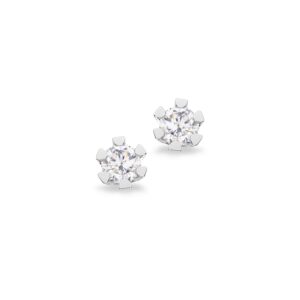 VidaØrestikker i 8 kt. hvidguld med brillant på 0,06 - 0,40 ct.