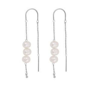 byBiehl - Emily ørekæder med i sølv med perler - 4-4702wp-r