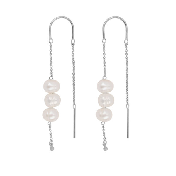 byBiehl - Emily ørekæder med i sølv med perler - 4-4702wp-r