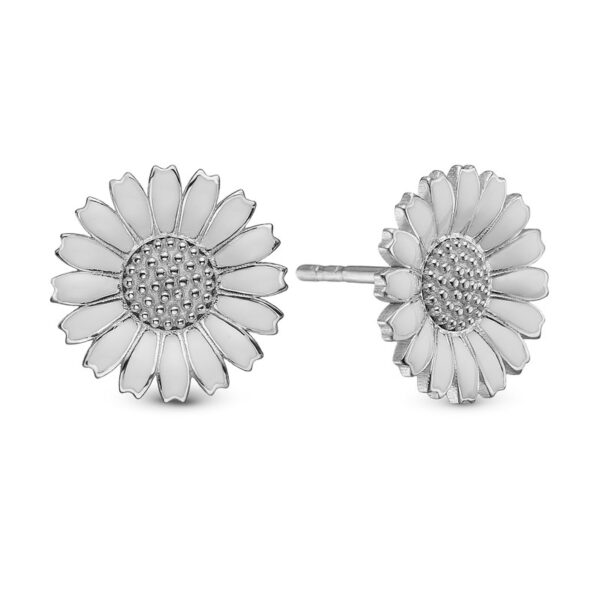Christina Collect - Margueriteøreringe i sølv 12 mm