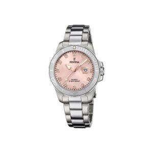 Festina - LADY'S SPORT dameur i stål og rosa skive