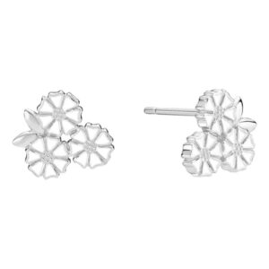 Lund Marguerit Sølv ørestikker med Blade