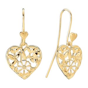 Lund Marguerit ørehænger med Hjerter og Margueritter