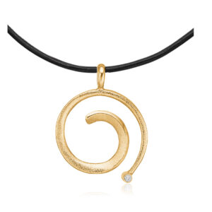 Vedhæng i forgyldt sølv