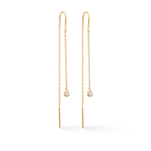 Mads Z - Endless Allure 14kt guld ørehænger med diamanter - 1501147