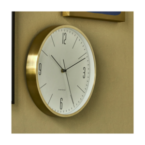 Vægur m/ messingfinish "Hour" - House Doctor 30x30