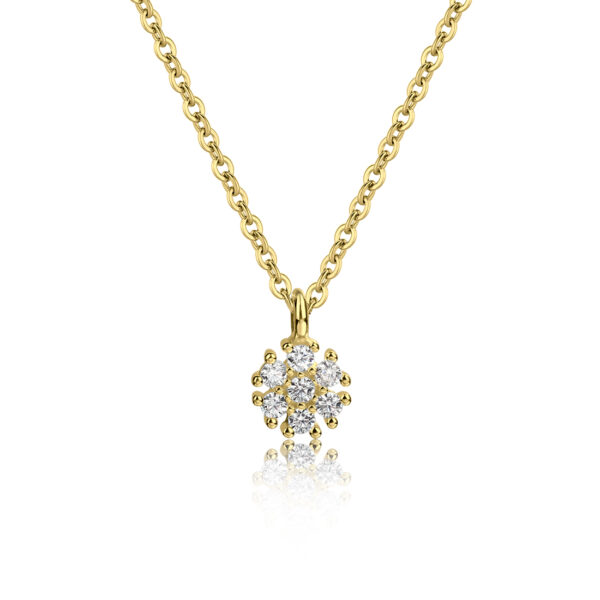 FLOWER NECKLACE | GOLDEN