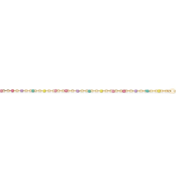 Forgyldt Sølv Halskæde fra Scrouples med Multicolor Emalje