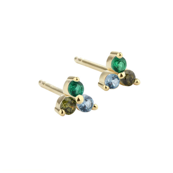 GUNNVA GREEN EARSTUD | GOLDEN