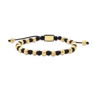 Rico's armbånd til mænd med perler i forgyldt stål