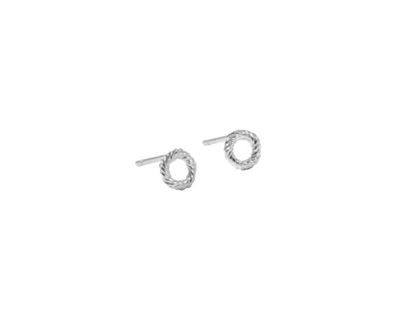 TWISTED EARSTUD TINY | SILVER