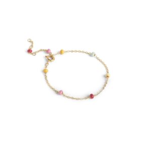 Enamel - Lola Bold RAINBOW armbånd i forgyldt sølv