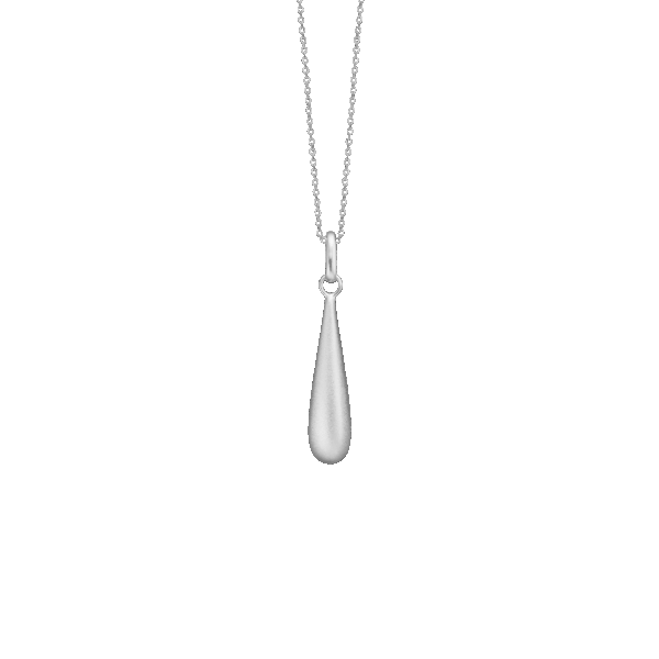 Aagaard - Sølv halskæde med dråbe vedhæng - 1680-s-s69-45