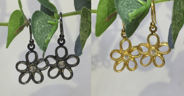 Lind blomster øreringe