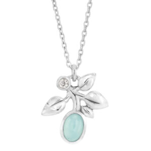 Rabinovich - Sølv halskæde og vedhæng calcedon - Vitality