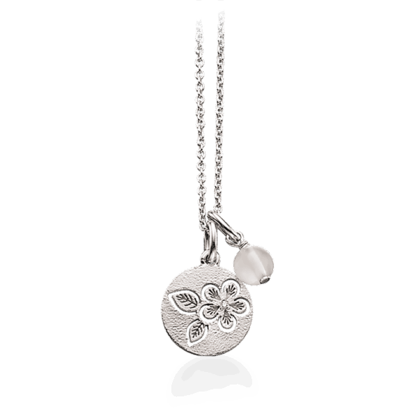 Scrouples Halskæde - PrimaVera halskæde med blomstervedhæng og chacedon - 233512