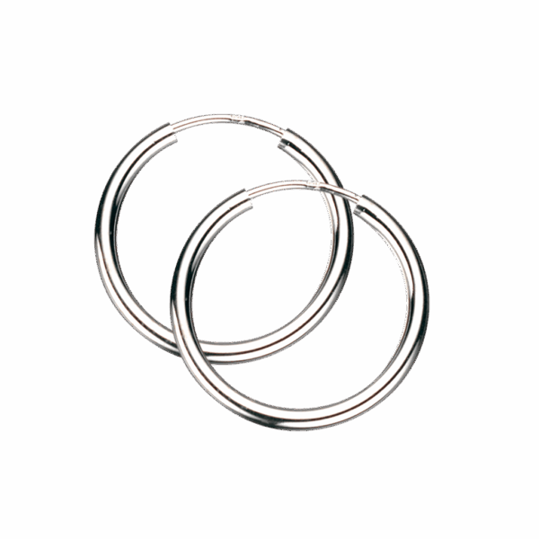 Scrouples - Sølv Creoler 20mm - 190122