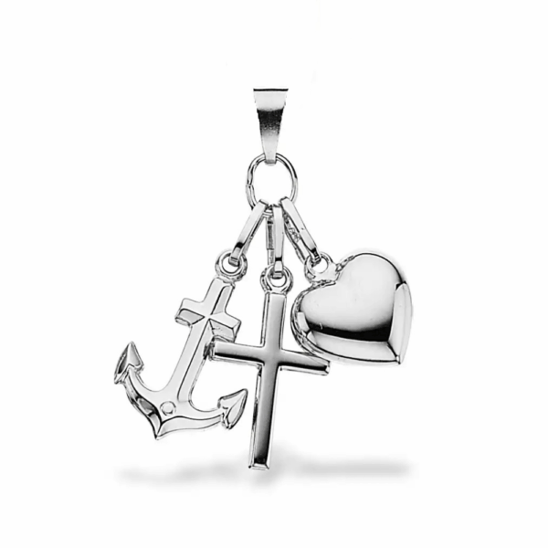 Scrouples - Tro, Håb og Kærligheds vedhæng i sølv - 203492